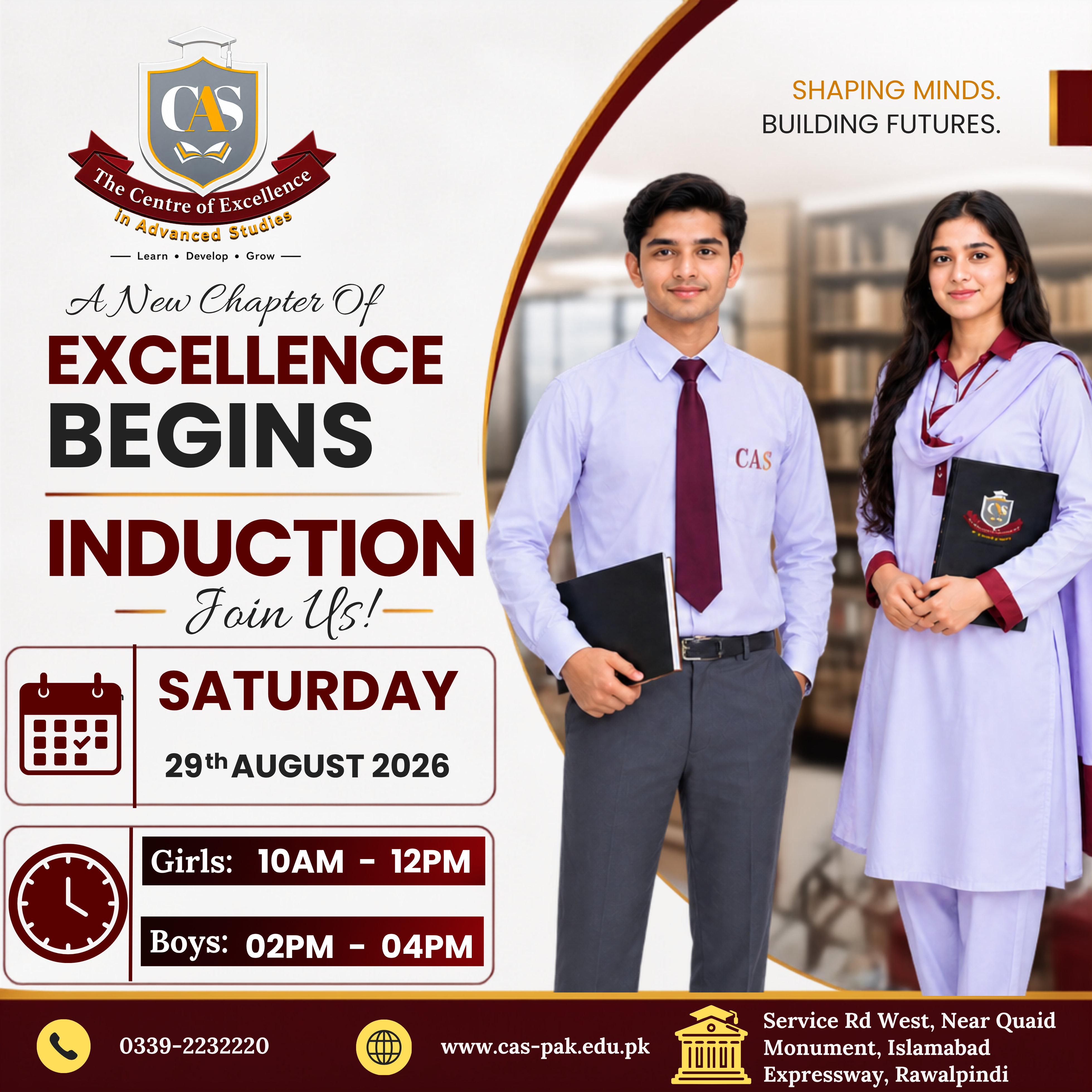 CAS RWP Induction 2026 – A New Chapter of Excellence Begins